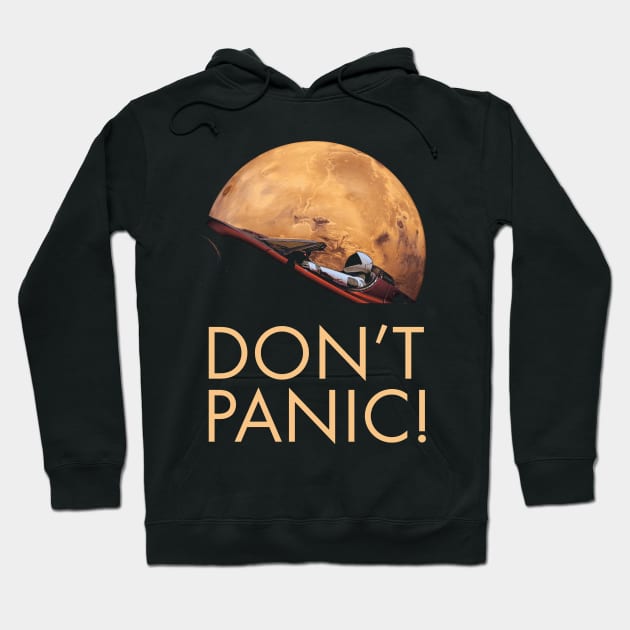 Don't Panic At Mars Hoodie by Nerd_art